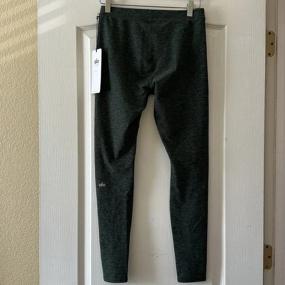 NWT ALO Yoga Alosoft High Waist Flow Leggings M Hunter Heather - Picture 8 of 11
